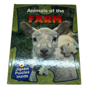 Animals of the FARM 6 Jigsaw Puzzles Inside Book